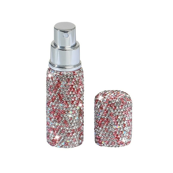 Wosthever Bomba de pulverización de botella de perfume recargable, duradera y fácil de llenar, botella de pulverización burbujeante de 10ml de Almacenamiento y organización del hogar rosa