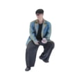 thumbnail image 1 of BELOVING 1/64 Diorama Man Figure Micro Layout Ornament Micro Landscape Collection Gift Photo Prop Resin Miniature Character Mini Model Style E, 1 of 6