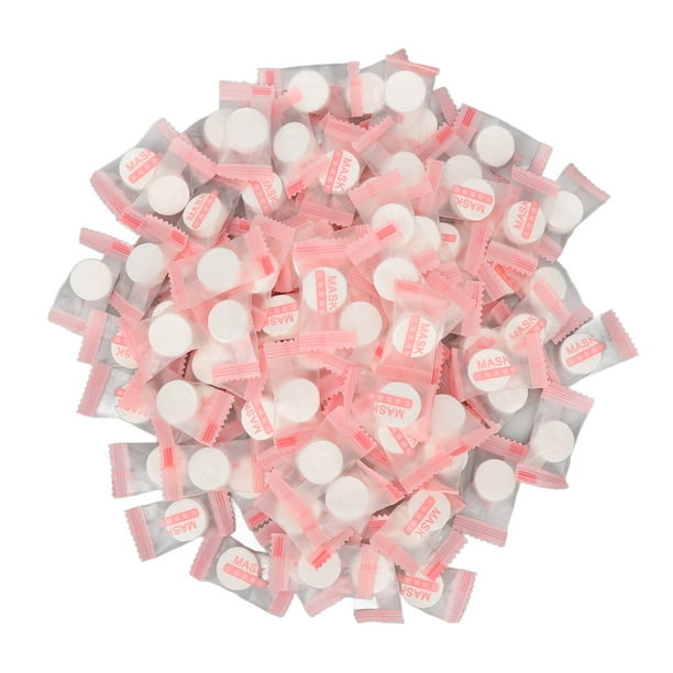 Mascarilla Facial Comprimida, Mascarilla Facial Papel Cuidado De La Piel 100 Piezas Desechables Para El Hogar