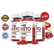 (3 Pack) Go 90 Keto Extreme ACV Gummies 2000mg Dietary Supplement 180 Gummys