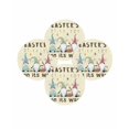 thumbnail image 7 of 15 Inch Round Placemats Set of 4, Beige Gnomes Easter Non Slip Heat Insulation PP Table Mats, Eggs Botanical Carrot Pastoral Washable Place Mats for Kitchen Dining Party Table Decor, 7 of 7