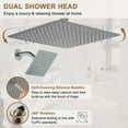 thumbnail image 6 of CASAINC 16" Ceiling Mounted Square Shower System with Wall Mounted Square Shower Head, Handheld Sprayers, and Body Jets, Brushed Nickel, 6 of 9