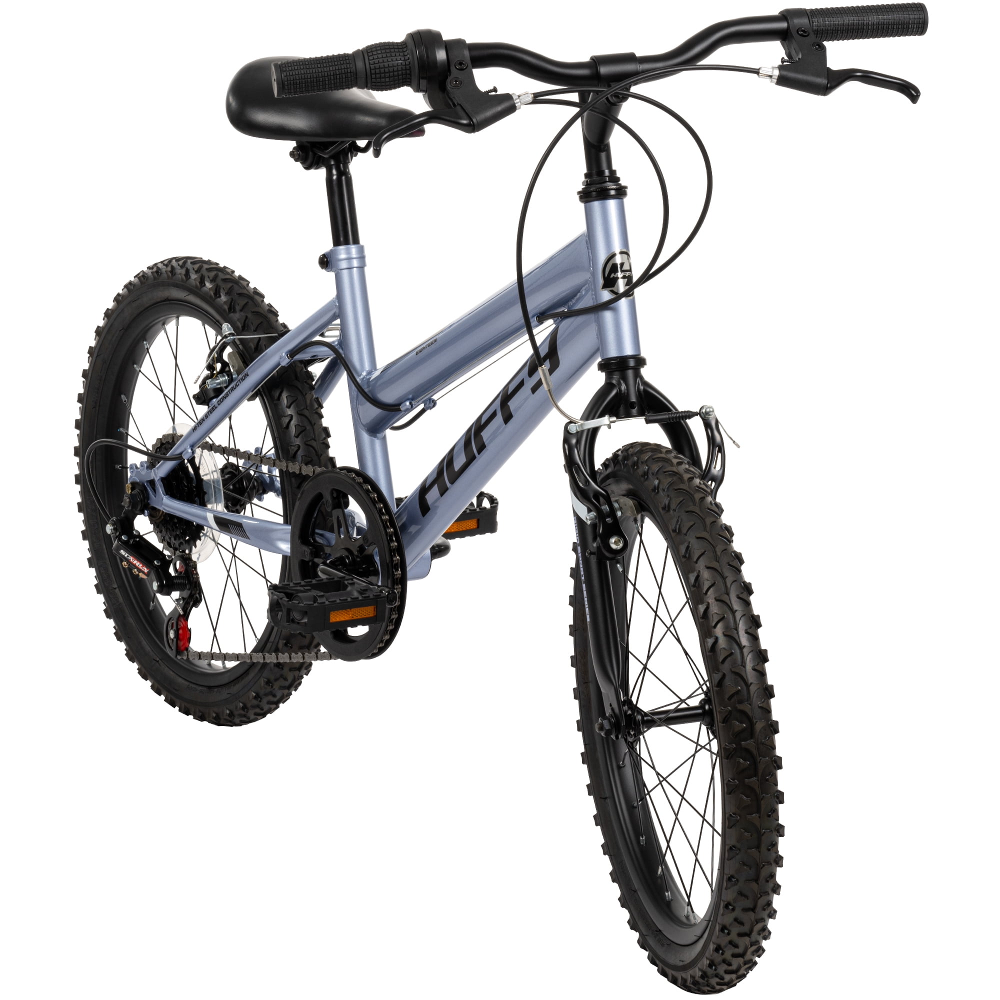 Huffy Algonquin 18-inch Girls’ Rigid 6-Speed Mountain Bike, Blue, 4-8 years old