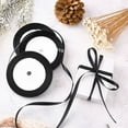 thumbnail image 2 of 1Roll Garment Accessories 1/4 inch(6mm) Satin Ribbon Black 25yards, 2 of 6