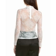 Maje womens Lace Top, 1, White
