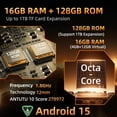 thumbnail image 3 of Oukitel WP23 Plus Rugged Phone 4GB 128GB 6.52 inch Android 14,10600mAh 4G Smartphone-Black/Green/Orange, 3 of 7