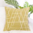 thumbnail image 1 of PiccoCasa 18"x18" Polyester Sofa Throw Pillow Cover, Pale Yellow, 1 of 10