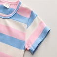thumbnail image 5 of Gerichy Girls Summer Outfits, Toddler Girls Short Sleeve Valentine's Day Letter Embroider T Shirt Pullover Tops Skirts Outfits, 5 of 9