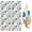 Geometric Flower and-2, variant on 4 Pcs Geometric Flower and Dot Blue Pattern Funny Kitchen Towels, Microfiber Dish Towels, Kitchen Tea Towels Set 18" X 26"