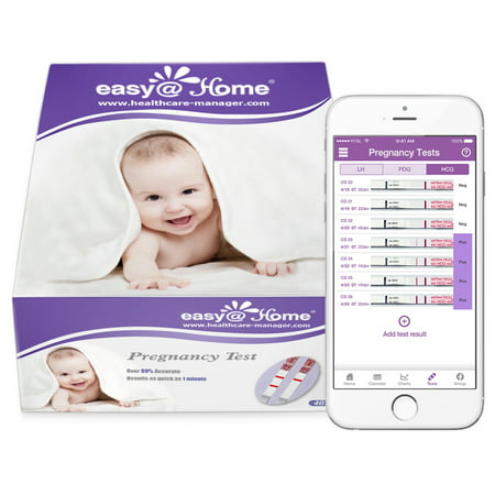 Easy@Home 40 Pregnancy (HCG) Urine Test Strips, 40 HCG (Best Pregnancy Test Before Your Missed Period)