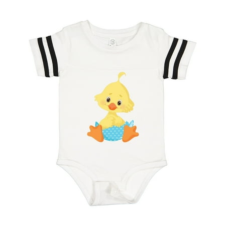 

Inktastic Cute Easter Chick in Blue Easter Egg Gift Baby Boy Bodysuit