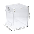 thumbnail image 2 of SHOWERORO 1Pack Hanging Bird Bath Tub Acrylic Transparent Bath Bowl for Birds, 2 of 8