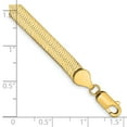 thumbnail image 2 of 14k Yellow Gold 7 Inch 5.5mm Silky Herringbone Bracelet Chain, 2 of 6