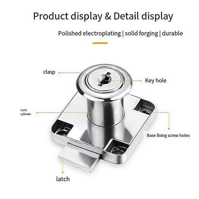 For office desk drawer lock zinc alloy anti theft for furniture cabinet door lock file cabinet lock