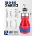 thumbnail image 2 of Destornillador multipunta WORKPRO 12 en 1 Stubby, 2 of 7