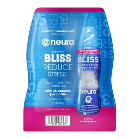 Neuro BLISS Relaxation Drink, White Raspberry, 14.5 Fl Oz, 4 Count