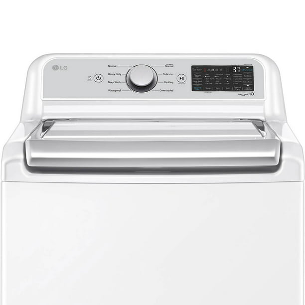 LG WT7405CW 5.3 Cu. Ft. White Top Load Washer with 4-Way Agitator & TurboWash3D™ Technology