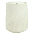 thumbnail image 1 of Sunnydaze Indoor/Outdoor Textured Spiral Polystone Bubble Fountain with LED - White, 1 of 10