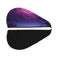 thumbnail image 5 of Yiaed Purple Moon Tree Night Sky Print Hair Cap with Button,Coral Fleece Hair Towel Wrap for Women Wet Hair,Quick Dry Turban for Wet Hair Long Thick Hair, 5 of 5