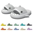thumbnail image 2 of Shark Slippers, Fashionable And Cute Summer Non-Slip Beach Slippers., 2 of 2