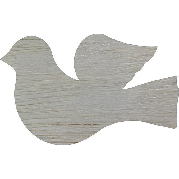 Unpainted Blank Dove Wood Shape, 4'' Craft DIY