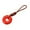 Red, variant on Interactive Squeaky Spiky Ring Dog Toy for Chewers – Teething Ring with Rope Training and Boredom Buster for Small to Large Dogs