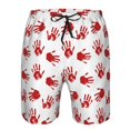 thumbnail image 3 of Fotbe Bloody Hand Trajes de Baño Estampados para Hombre, Shorts de Verano de Secado Rápido, Ropa de Playa, Bañadores-Large, 3 of 6
