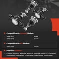 thumbnail image 2 of A-Premium Set of 4, Front Upper & Lower Ball Joints Kit, Compatible with Hyundai Sonata 2006-2010, Azera 2006-2011 & Kia Amanti 2007-2009, 2 of 5
