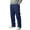 Navy, variant on Men's Leisure Straight Leg Zipper Jogging Trousers, Casual Running Pants for Gym, Outdoor and Street Style,Black,L