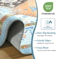 thumbnail image 6 of Balacho Floral Mosaic Boho Patchwork Quilted Faux Wool Area Rug, 4' x 6', Blue, 6 of 8