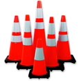 thumbnail image 1 of Mutual 17721 Traffic Cone with 7 lbs Reflective, 28" Height, Orange, 1 of 3