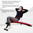 thumbnail image 5 of Costway Folding Weight Bench Adjustable Sit-up Board Curved Decline Bench Red, 5 of 11
