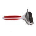 thumbnail image 1 of Pet Deshedding Brush Dog Shedding Brush 2 In 1 Deshedding Tool And Dematting Undercoat Rake Comb Removing Knots Pet Brush For Cats Dogs, 1 of 8