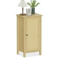 thumbnail image 1 of GloryStar Farmhouse Rattan Nightstand, Modern 2-Tier Bedside Table with Wooden Legs for Compact Rooms, 1 of 7