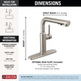 thumbnail image 4 of Delta Faucet Daneri Pull-Out Kitchen Faucet, Brushed Nickel Kitchen Faucets with Pull-Out Sprayer, Kitchen Sink Faucet, Faucet for Kitchen Sink with Magnetic Docking, Stainless, 4 of 8