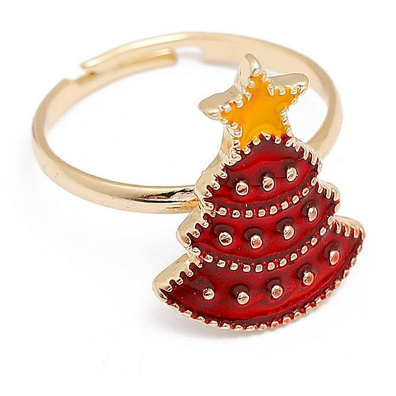 Cartoon Snowman Christmas Rings, Adjustable Alloy Rings, Unisex Holiday Jewelry, Festive Cartoon Design, Drip Oil Treatment