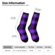 thumbnail image 2 of Fotbe Purple Buffalo Plaid Calcetas Largas con Estampado para Hombre y Mujer – Calcetas de Compresión Transpirables y Elásticas, Viajar y Uso Diario Talla 5-11, 2 of 6