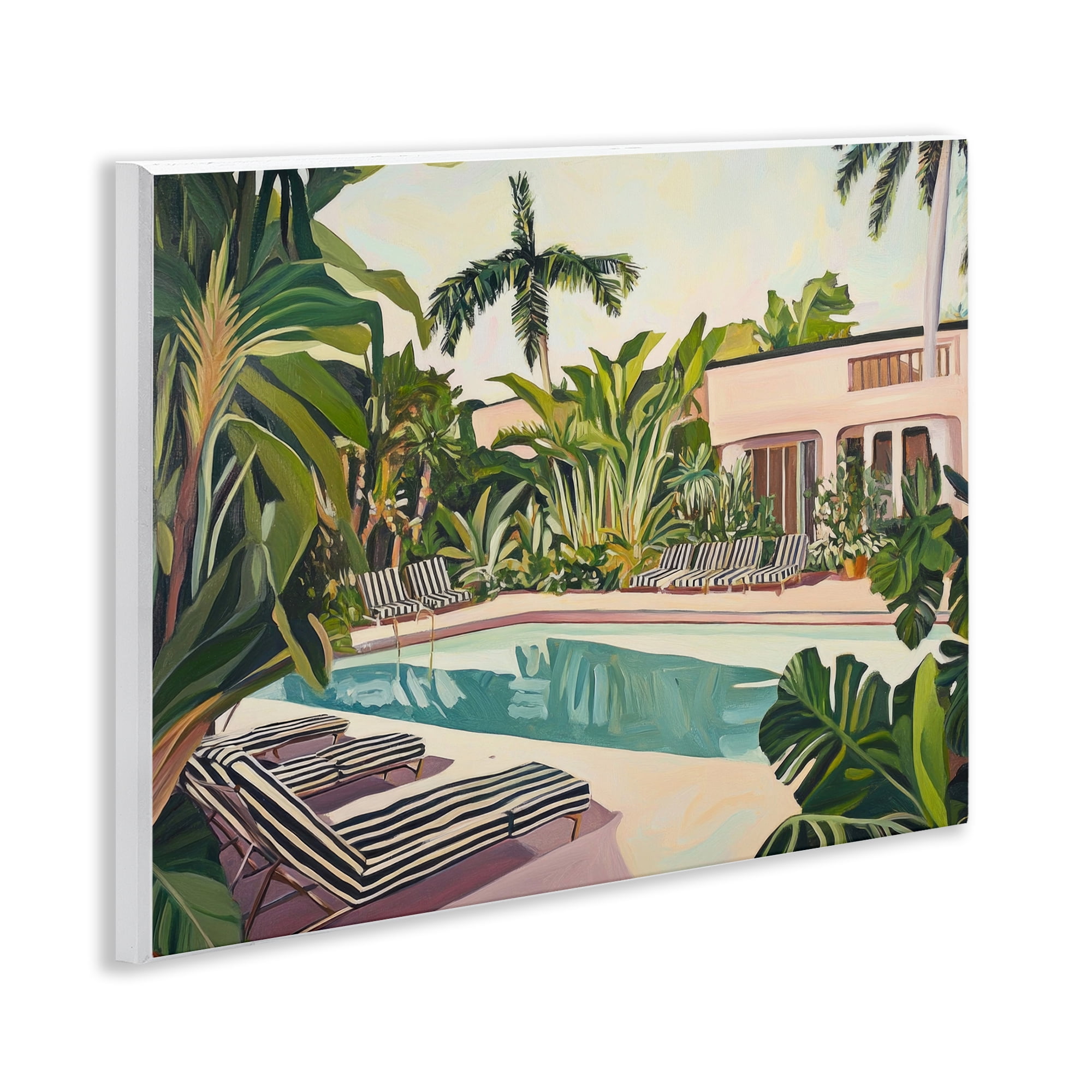 Stupell Industries Poolside Resort Lounge Chairs Wall Plaque Art, design by Sisi and Seb