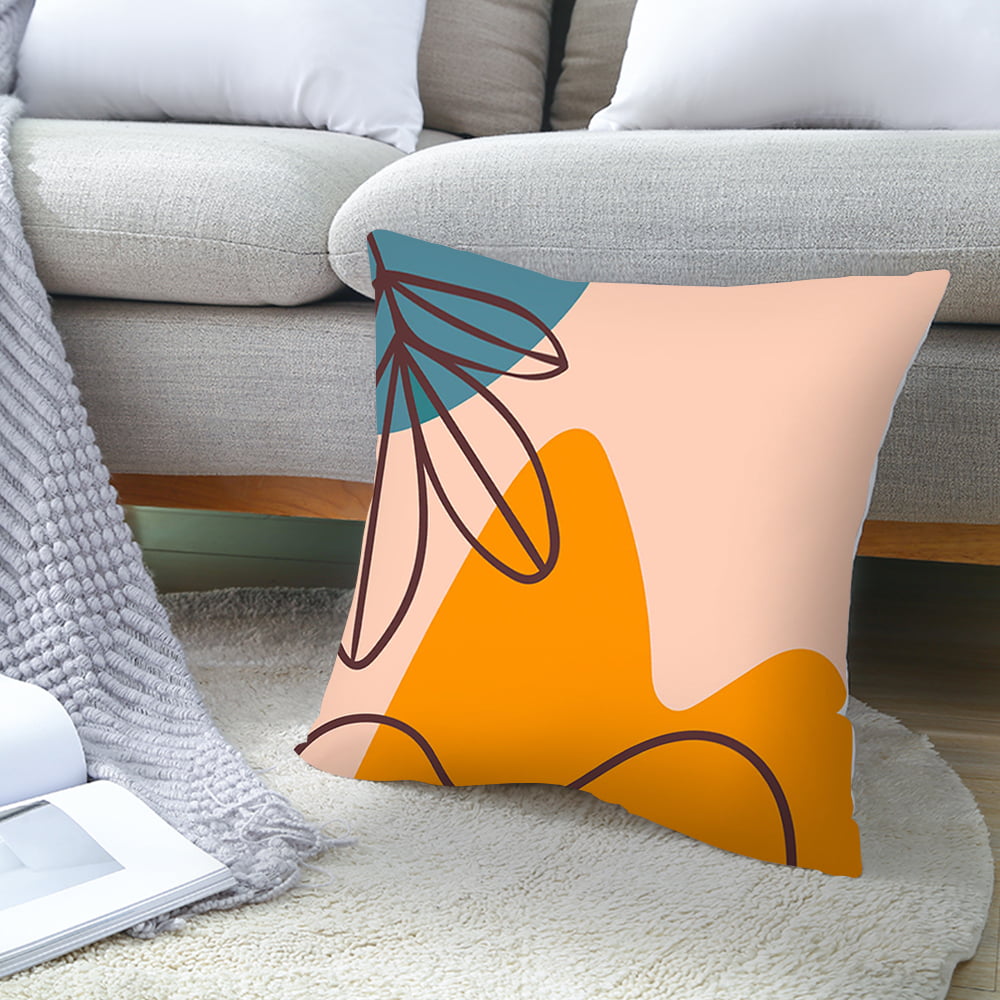Sofa Pillow 45×45cm Printed Square Pillowcase Cushions Home Decor Decorative Pillow Sofa Throw Pillows