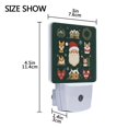 thumbnail image 4 of Yayeee LED Plug in Night Light for The Home with Auto Dusk to Dawn Light Sensors, 2 Pack, Green Christmas, 4 of 6