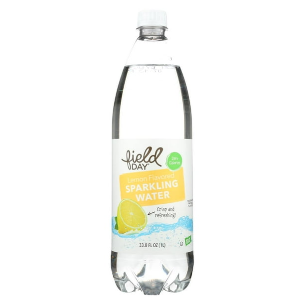 Field Day Lemon Flavored Sparkling Water Sparkling Water Case of 12