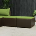 thumbnail image 4 of vidaXL Patio Furniture Outdoor Footstool Ottoman with Cushions Poly Rattan, 4 of 6