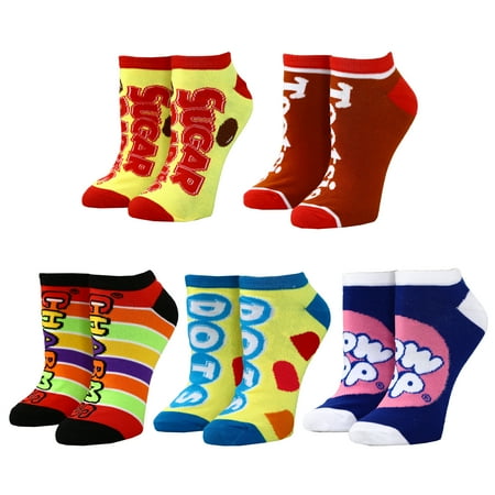 

Tootsie Roll Candy Wrappers Women s 5-Pack Ankle Socks
