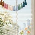 thumbnail image 6 of Household Pendant, Ongmies Boho Tassel Garland with Wood Beads Colorful Wall Hanging Garland Decor Decorative Banner Tassel Garland for Kids Room Classroom Bedroom Nursery Home Decor, Sky Blue, 6 of 9
