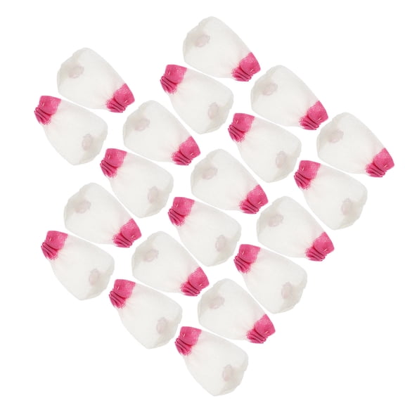 HONMEET 20pcs Red Gauze Mesh Lantern Mantles for Gas and Kerosene Lamps