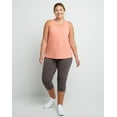 thumbnail image 7 of Hanes Just My Size Women's Stretch Jersey Capri Leggings, 19.5" (Plus ) Charcoal Heather 4X, 7 of 7
