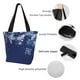 thumbnail image 4 of Balery Christmas Blue Bolsa de Hombro con Diseño, Bolsa Grande y Duradera, Bolsa Versátil para Compras, 4 of 6