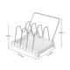 thumbnail image 1 of Estante organizador de sartenes expandible, organizador de armario de ollas y sartenes con 4/7 compartimentos ajustables, estante organizador de armario de cocina, 1 of 4