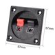 thumbnail image 2 of Conector de terminal de altavoz de resorte de 2 vías, clip de liberación push, bloques de terminales de cable de audio negro rojo WP2-7, 2Pcs, 2 of 4
