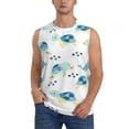 thumbnail image 1 of Fotbe Sea Turtle Men's Camiseta sin Mangas Estampada para Hombres, Playera Casual para Gimnasio, Entrenamiento, Playa-3X-Large, 1 of 7